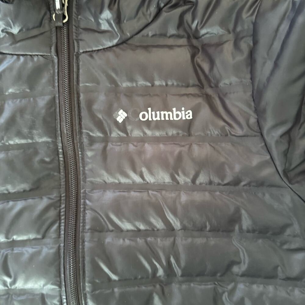 Columbia Kids’ Lightweight Down Hooded Jacket Black Size M (10/12) - Picture 7 of 9